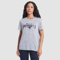 New England Patriots Women's 2025 Rivalries Collection Sideline Velocity Dri-FIT T-Shirt - Silver - Nike