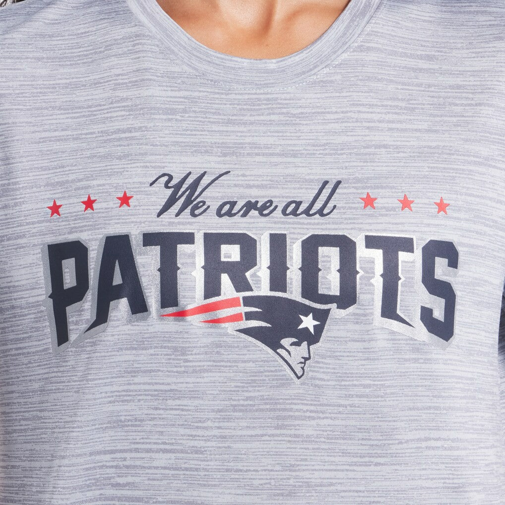 New England Patriots Women's 2025 Rivalries Collection Sideline Velocity Dri-FIT T-Shirt - Silver - Nike