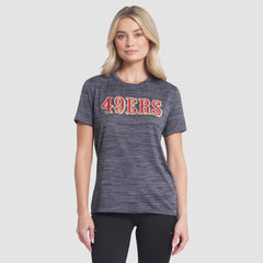 San Francisco 49ers Women's 2025 Rivalries Collection Sideline Velocity Dri-FIT T-Shirt - Heather Charcoal - Nike