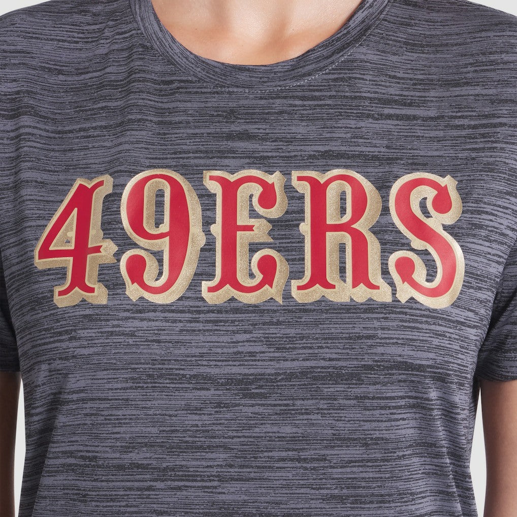 San Francisco 49ers Women's 2025 Rivalries Collection Sideline Velocity Dri-FIT T-Shirt - Heather Charcoal - Nike