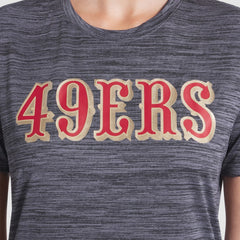 San Francisco 49ers Women's 2025 Rivalries Collection Sideline Velocity Dri-FIT T-Shirt - Heather Charcoal - Nike