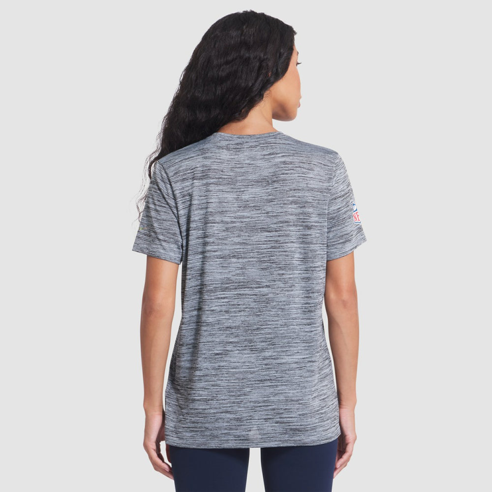 Seattle Seahawks Women's 2025 Rivalries Collection Sideline Velocity Dri-FIT T-Shirt - Wolf Gray - Nike