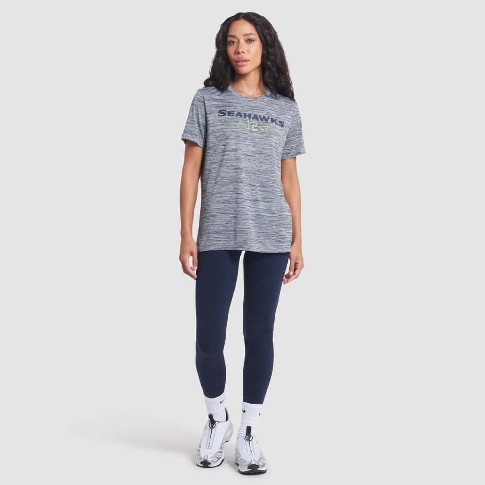 Seattle Seahawks Women's 2025 Rivalries Collection Sideline Velocity Dri-FIT T-Shirt - Wolf Gray - Nike