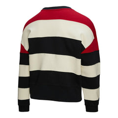 Atlanta Braves Mitchell & Ness Women's Cooperstown Collection Blocked Fleece Pullover Sweatshirt- Red/Black Sale
