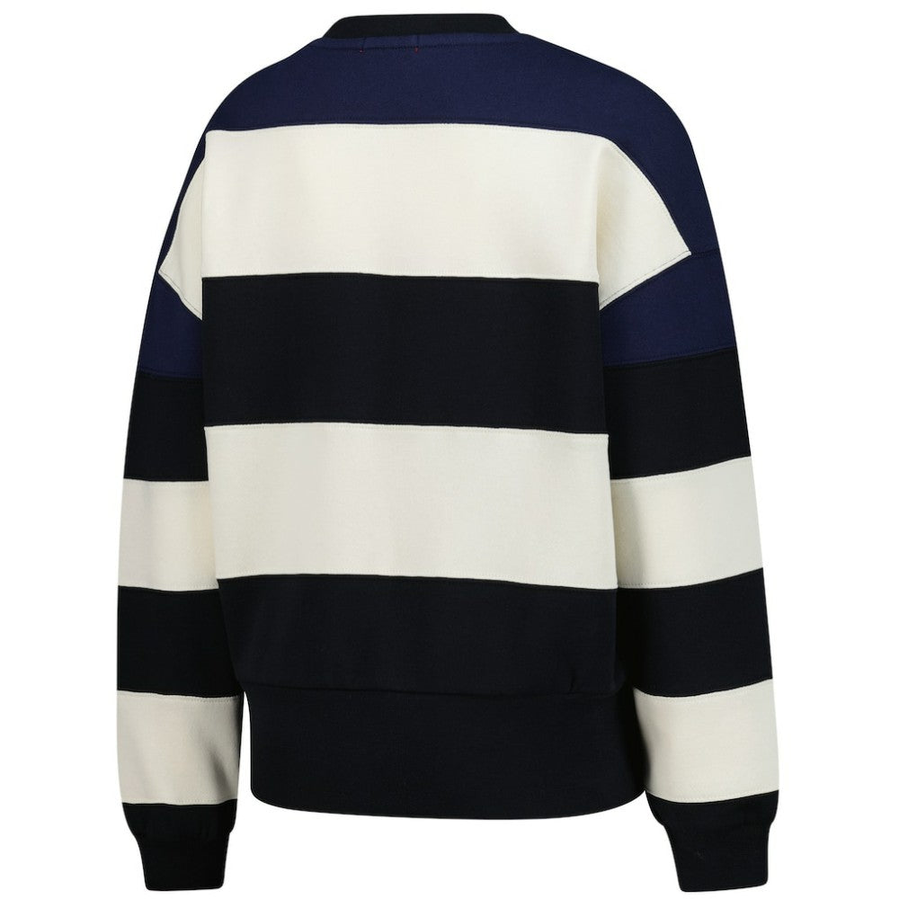 Minnesota Twins Mitchell & Ness Women's Cooperstown Collection Blocked Fleece Pullover Sweatshirt- Navy/Black Near Me