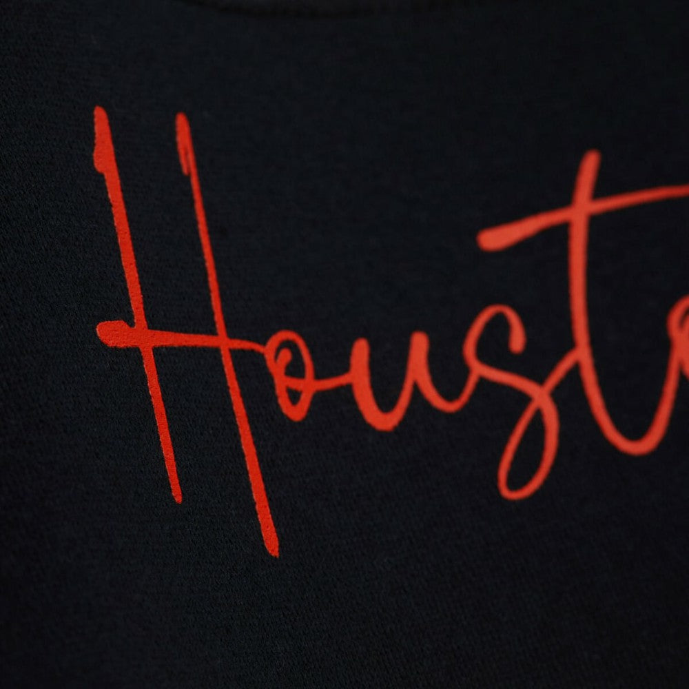 Houston Astros Mitchell & Ness Women's Cooperstown Collection Blocked Fleece Pullover Sweatshirt- Orange/Black Near Me