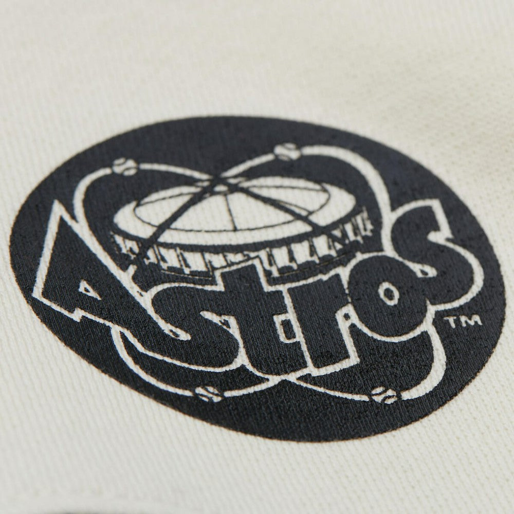 Houston Astros Mitchell & Ness Women's Cooperstown Collection Blocked Fleece Pullover Sweatshirt- Orange/Black Near Me