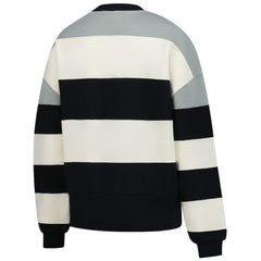 Milwaukee Brewers Mitchell & Ness Women's Cooperstown Collection Blocked Fleece Pullover Sweatshirt- Gray/Black Online