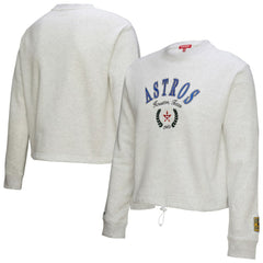 Houston Astros Mitchell & Ness Women's Cropped Toggle Pullover Sweatshirt Sale