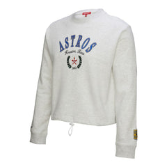 Houston Astros Mitchell & Ness Women's Cropped Toggle Pullover Sweatshirt Sale