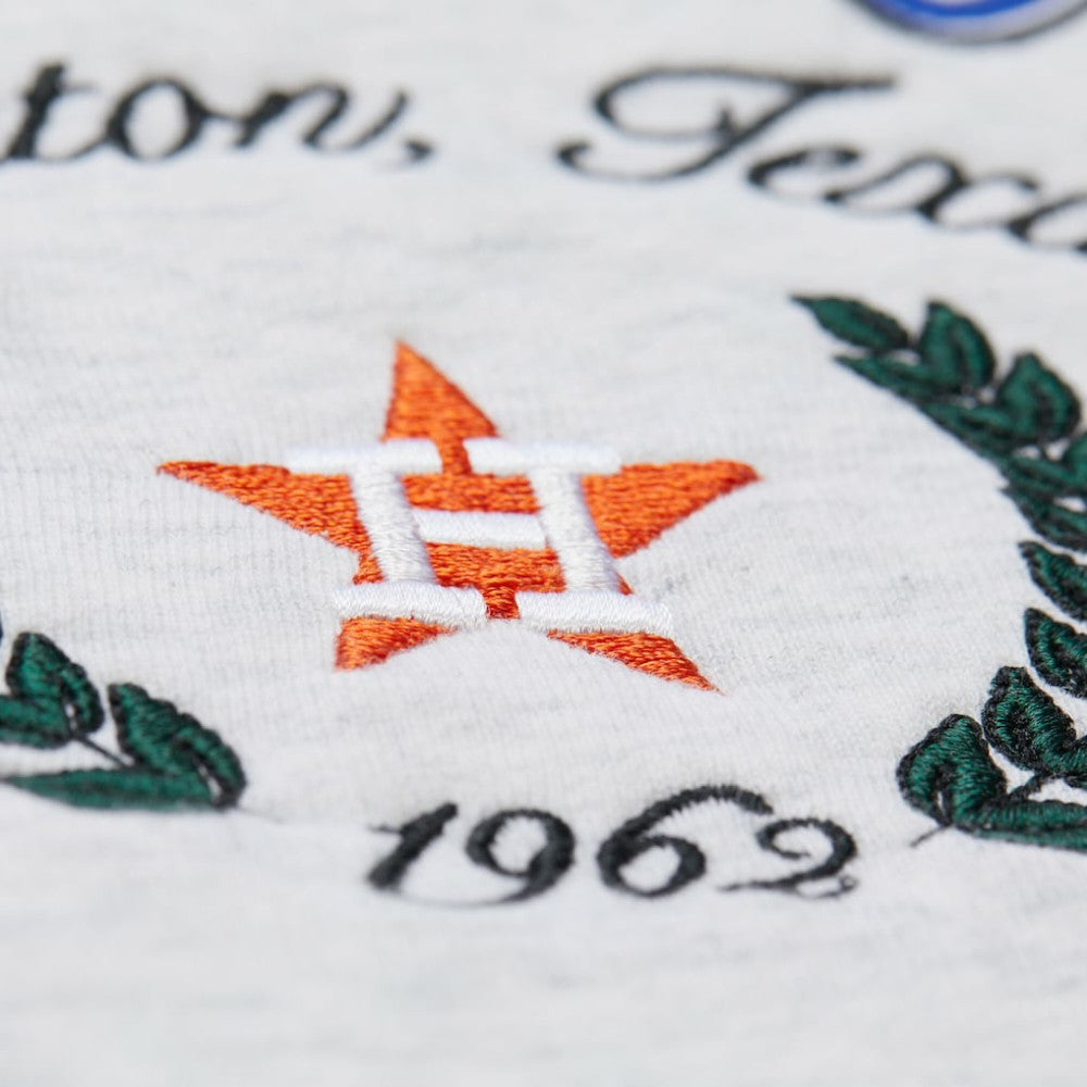 Houston Astros Mitchell & Ness Women's Cropped Toggle Pullover Sweatshirt Sale