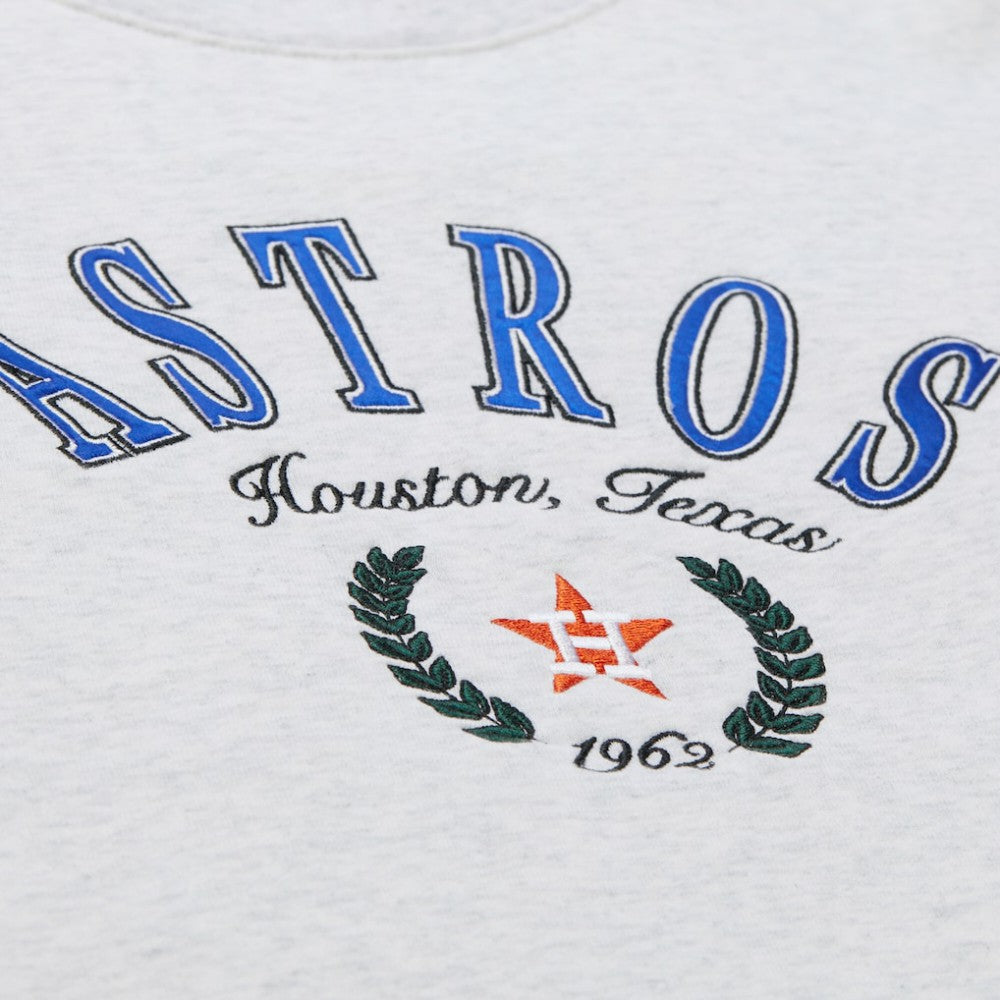 Houston Astros Mitchell & Ness Women's Cropped Toggle Pullover Sweatshirt Sale