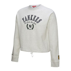 New York Yankees Mitchell & Ness Women's Cropped Toggle Pullover Sweatshirt Online
