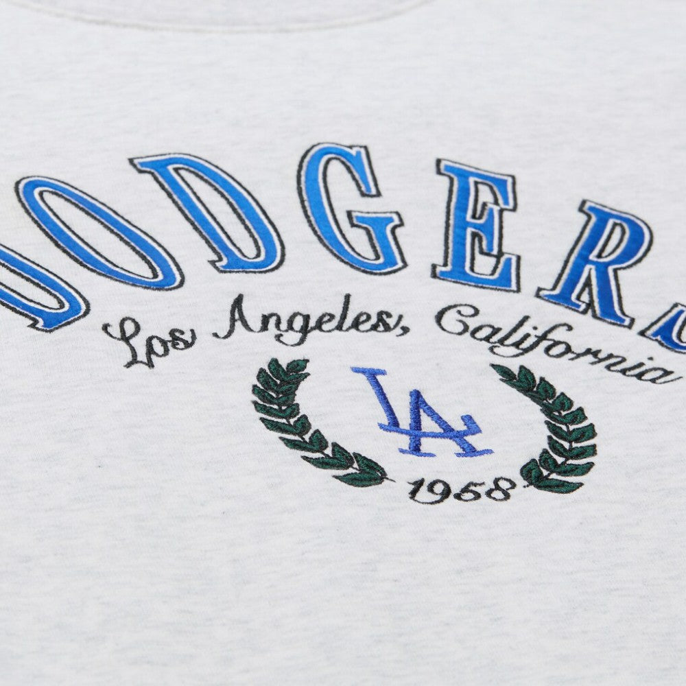 Los Angeles Dodgers Mitchell & Ness Women's Cropped Toggle Pullover Sweatshirt Discount