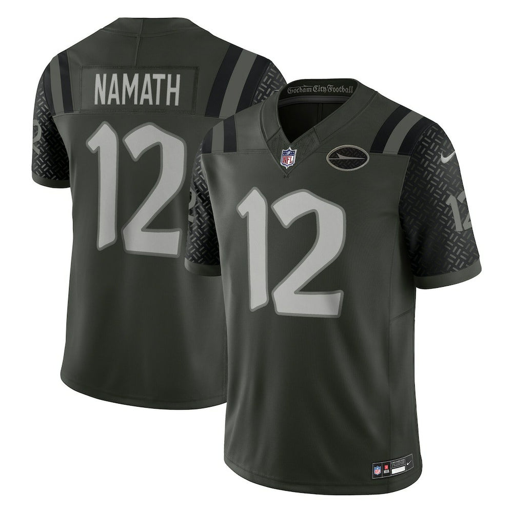 Joe Namath New York Jets 2025 Rivalries Collection Retired Player Limited Jersey - Gotham Green - Nike