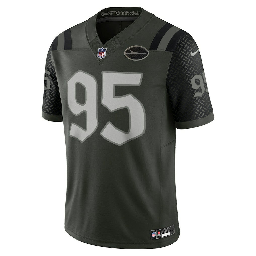 Quinnen Williams New York Jets 2025 Rivalries Collection Limited Jersey - Gotham Green - Nike