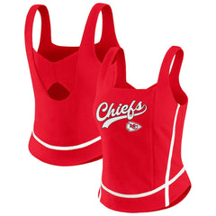 Kansas City Chiefs WEAR by Erin Andrews Women's Square Neck Tank Top - Red - NFL