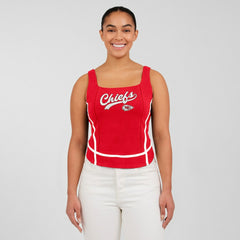 Kansas City Chiefs WEAR by Erin Andrews Women's Square Neck Tank Top - Red - NFL