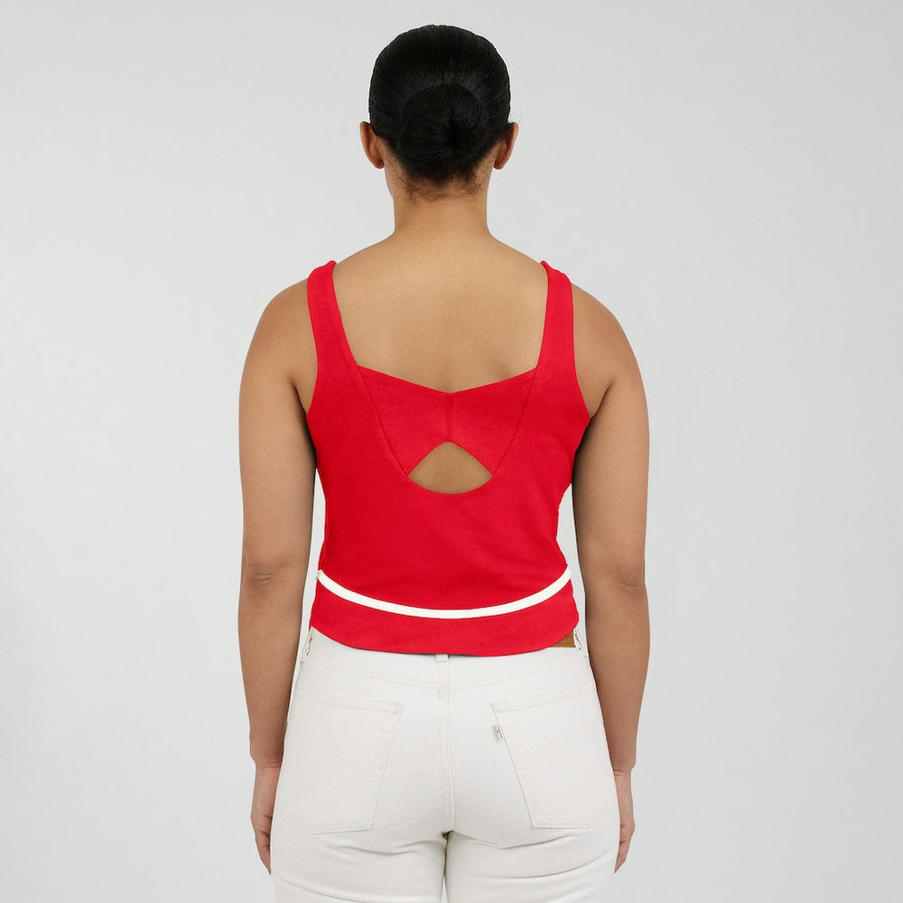 Kansas City Chiefs WEAR by Erin Andrews Women's Square Neck Tank Top - Red - NFL