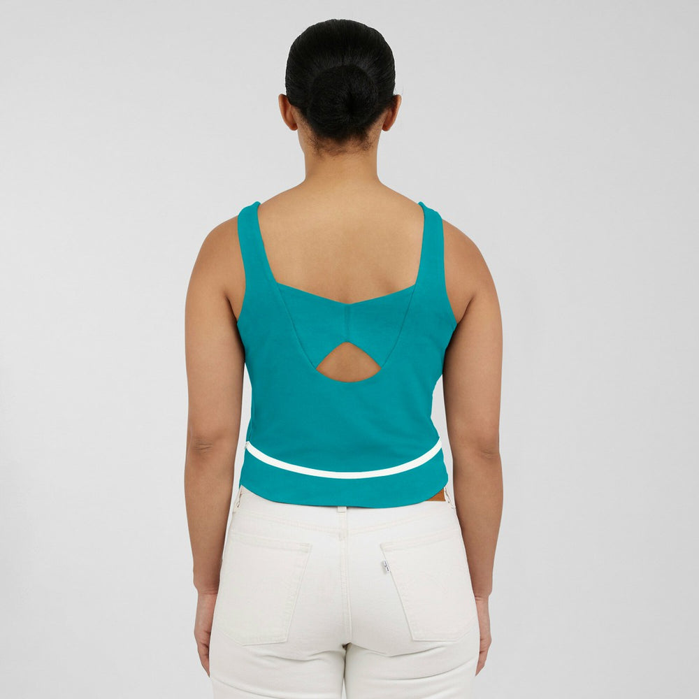 Miami Dolphins WEAR by Erin Andrews Women's Square Neck Tank Top - Aqua - NFL