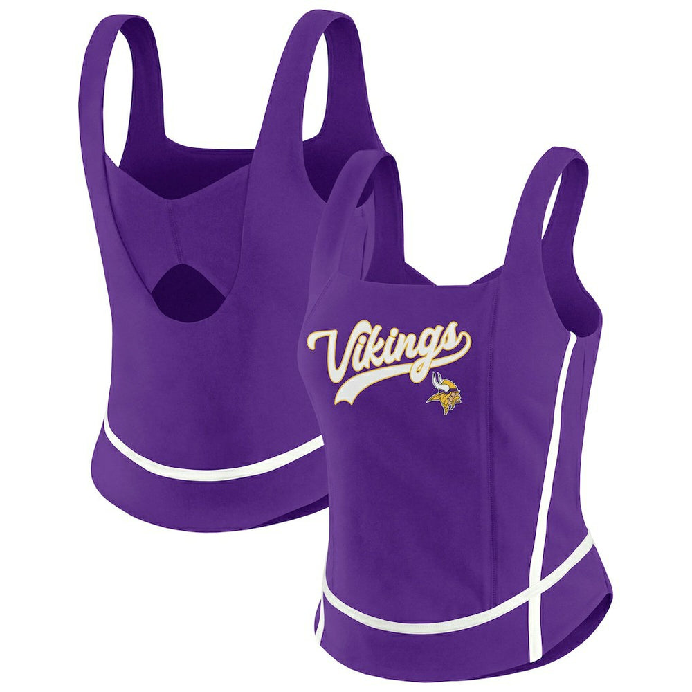 Minnesota Vikings WEAR by Erin Andrews Women's Square Neck Tank Top - Purple - NFL