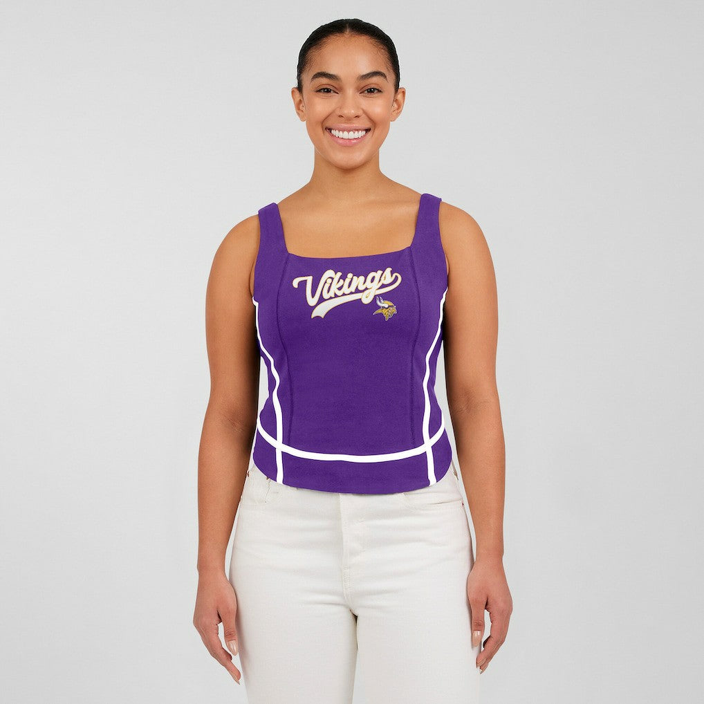 Minnesota Vikings WEAR by Erin Andrews Women's Square Neck Tank Top - Purple - NFL