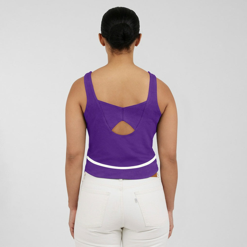 Minnesota Vikings WEAR by Erin Andrews Women's Square Neck Tank Top - Purple - NFL