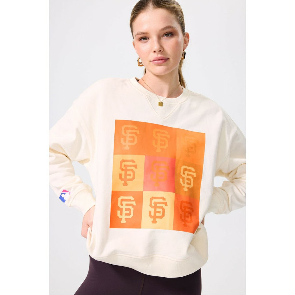 San Francisco Giants Terez Women's Technicolor  Oversized Pullover Sweatshirt Online