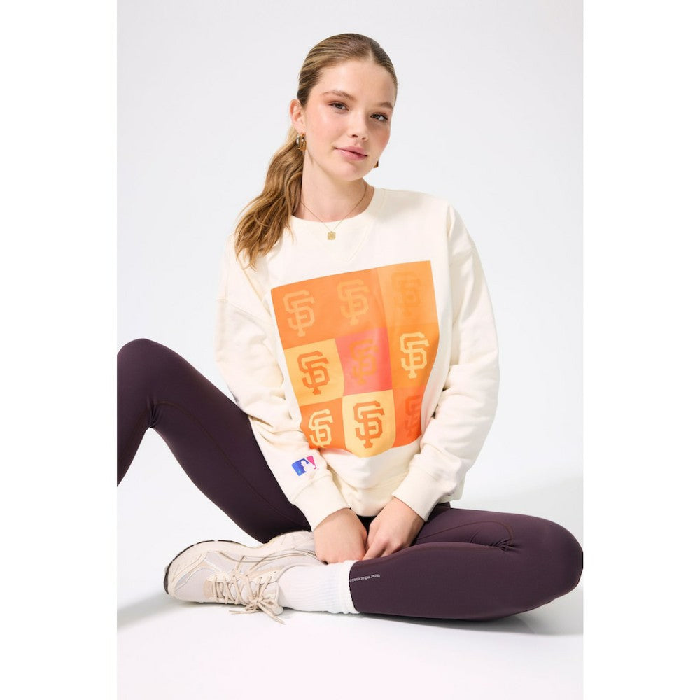 San Francisco Giants Terez Women's Technicolor  Oversized Pullover Sweatshirt Online