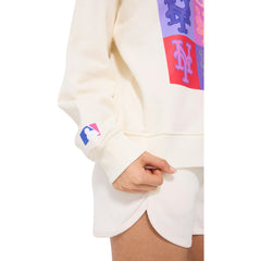 New York Mets Terez Women's Technicolor  Oversized Pullover Sweatshirt Discount