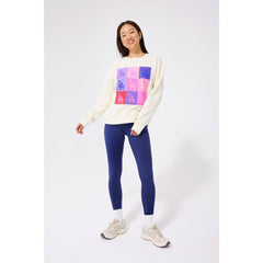 Los Angeles Dodgers Terez Women's Technicolor  Oversized Pullover Sweatshirt for sale