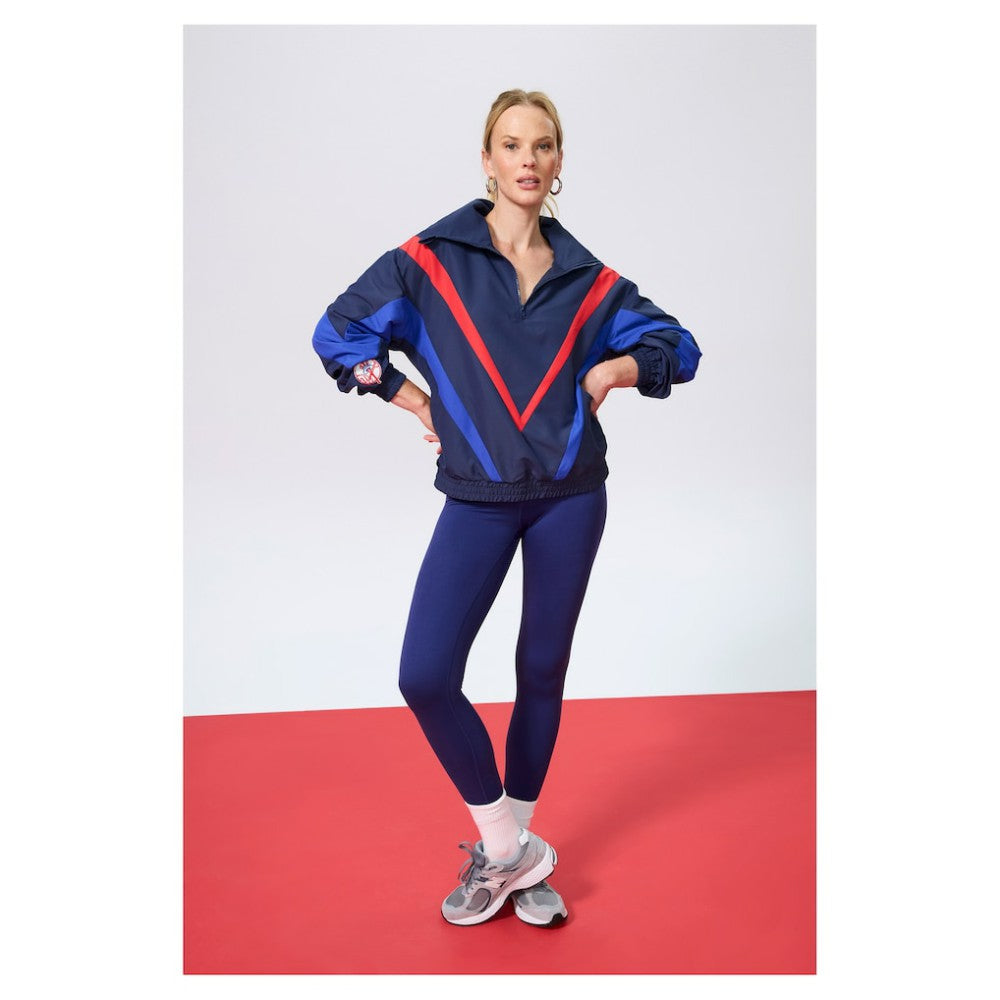 New York Yankees Terez Women's Ripstop Chevron Quarter-Zip Pullover Online