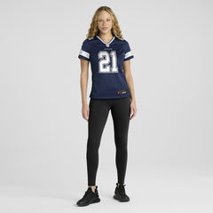 Deion Sanders Dallas Cowboys Women's Team Retired Player Game Jersey - Navy - Nike