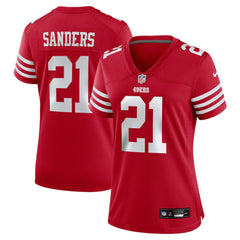 Deion Sanders San Francisco 49ers Women's Retired Player Game Jersey - Scarlet - Nike