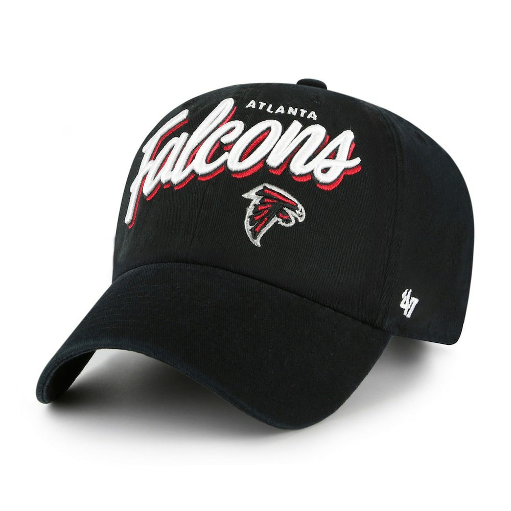 Atlanta Falcons '47 Women's Ariana Clean Up Adjustable Hat - Black - 47 brand