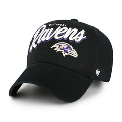 Baltimore Ravens '47 Women's Ariana Clean Up Adjustable Hat - Black - 47 brand