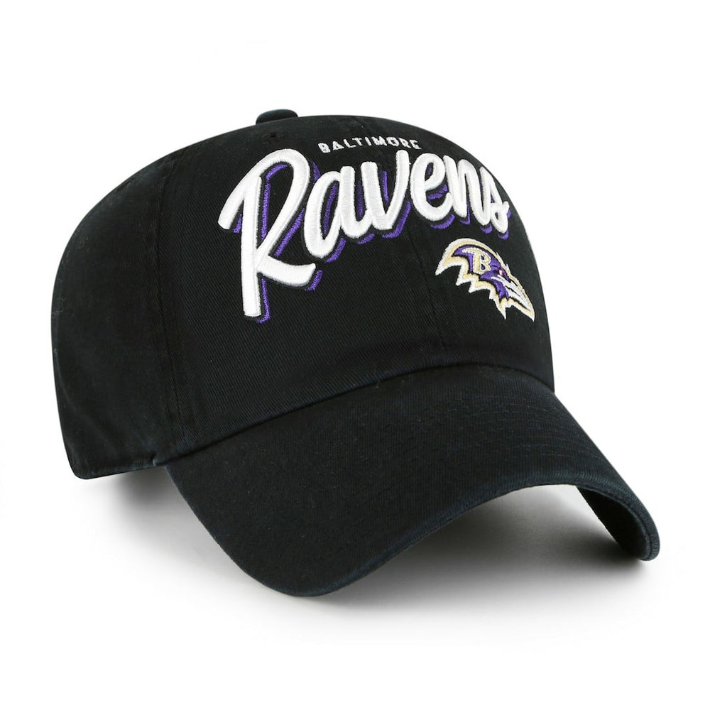 Baltimore Ravens '47 Women's Ariana Clean Up Adjustable Hat - Black - 47 brand