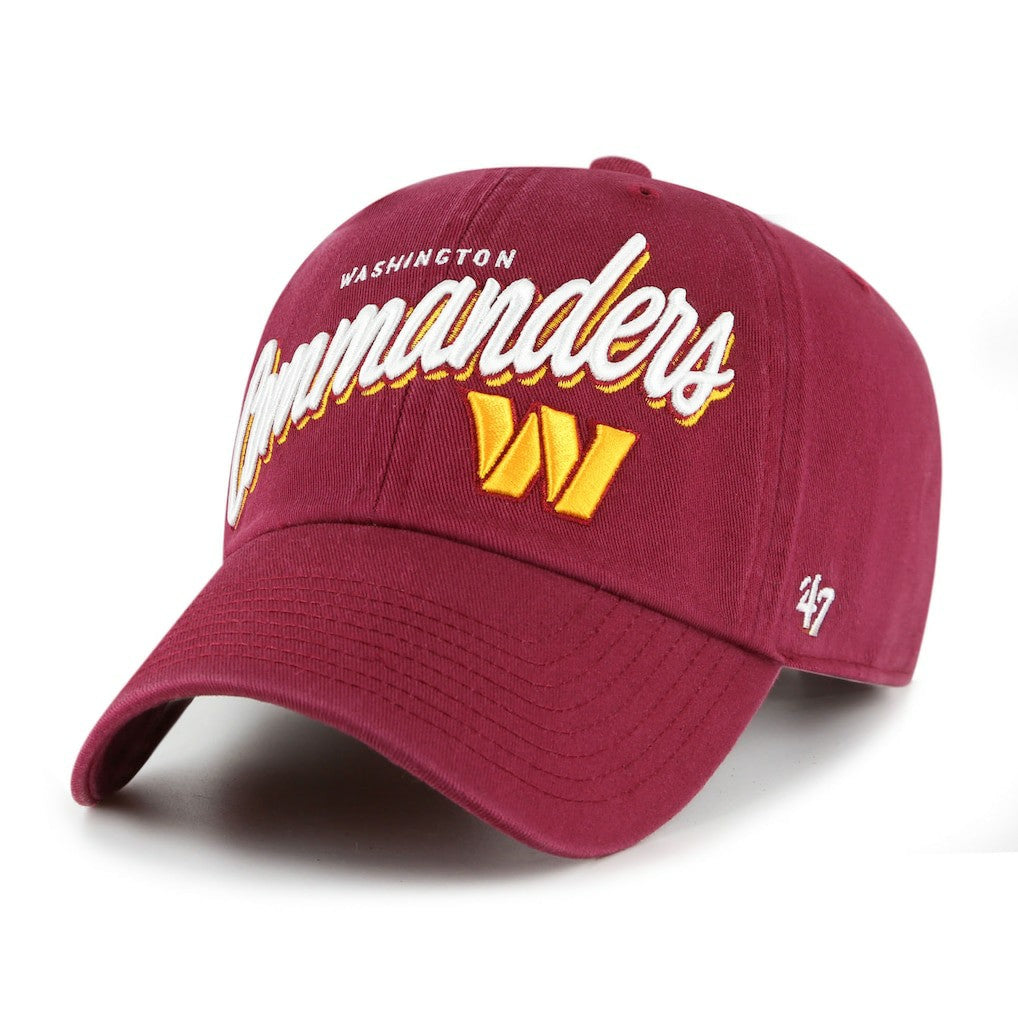 Washington Commanders '47 Women's Ariana Clean Up Adjustable Hat - Burgundy - 47 brand