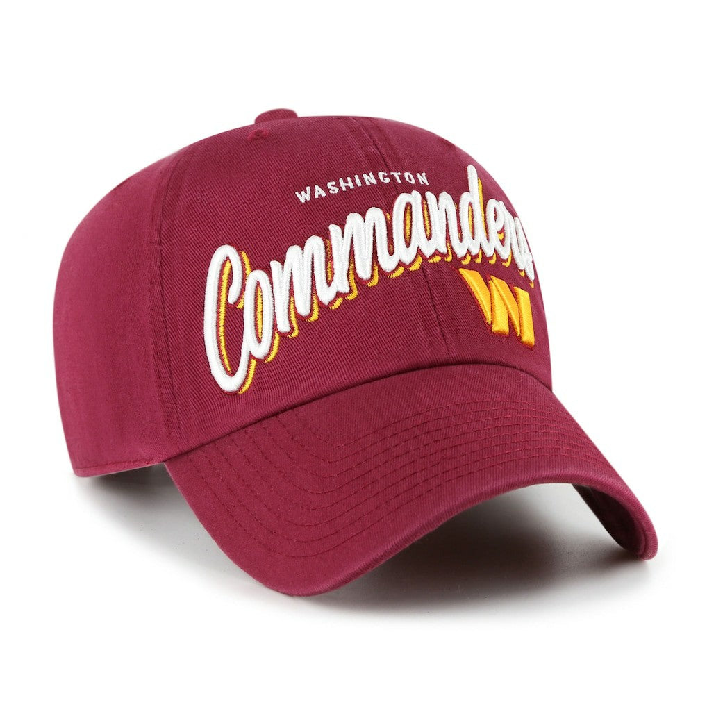 Washington Commanders '47 Women's Ariana Clean Up Adjustable Hat - Burgundy - 47 brand