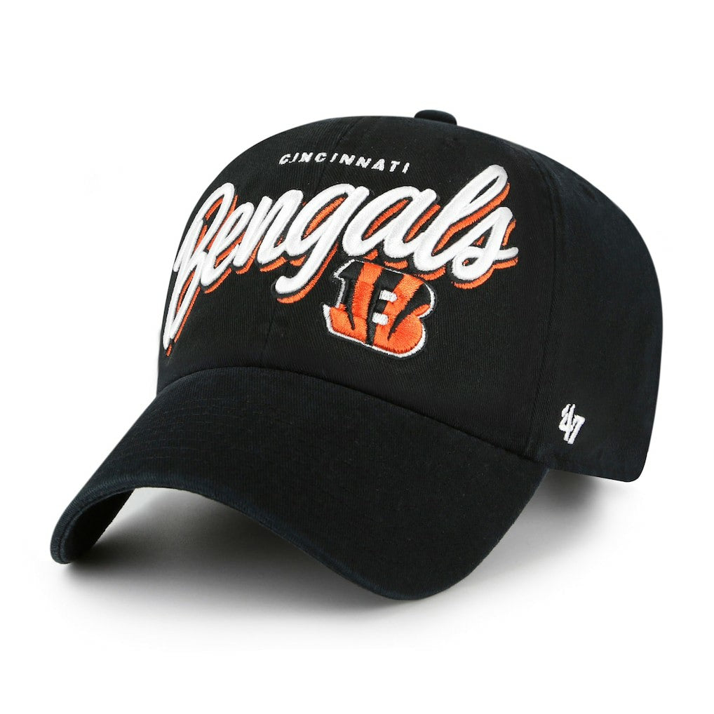 Cincinnati Bengals '47 Women's Ariana Clean Up Adjustable Hat - Black - 47 brand