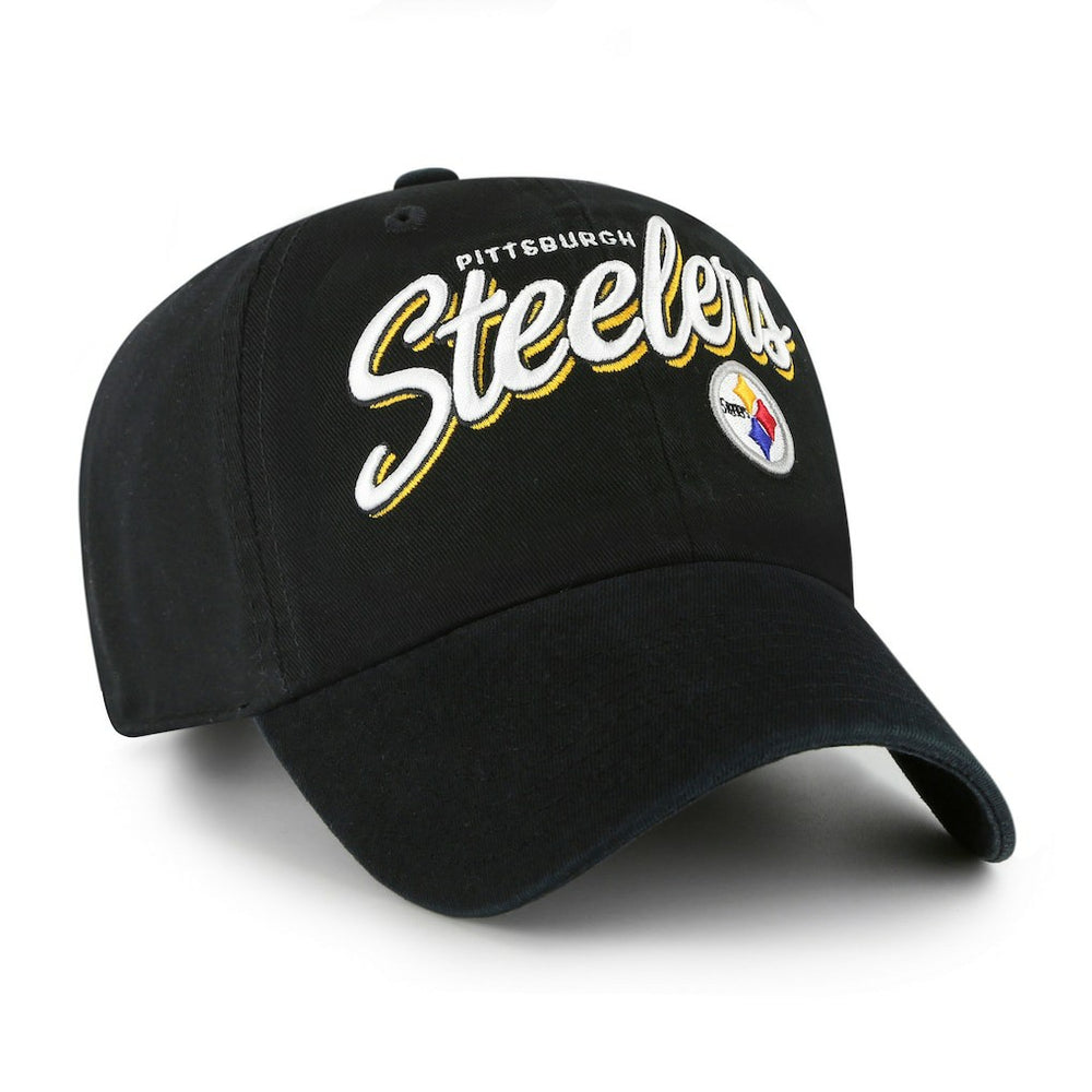 Pittsburgh Steelers '47 Women's Ariana Clean Up Adjustable Hat - Black - 47 brand