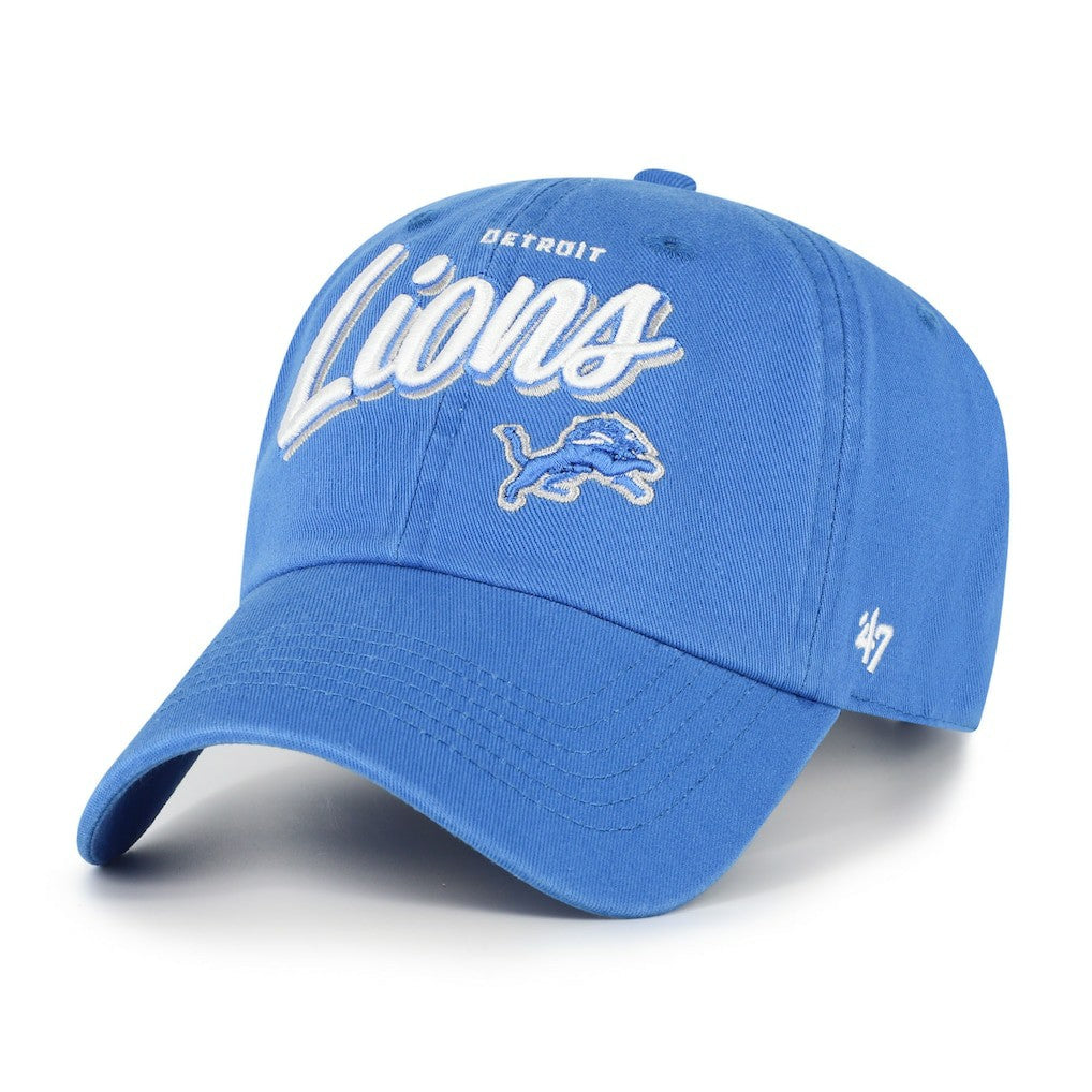 Detroit Lions '47 Women's Ariana Clean Up Adjustable Hat - Blue - 47 brand