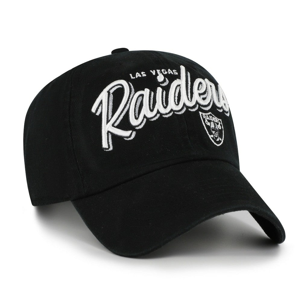 Las Vegas Raiders '47 Women's Ariana Clean Up Adjustable Hat - Black - 47 brand