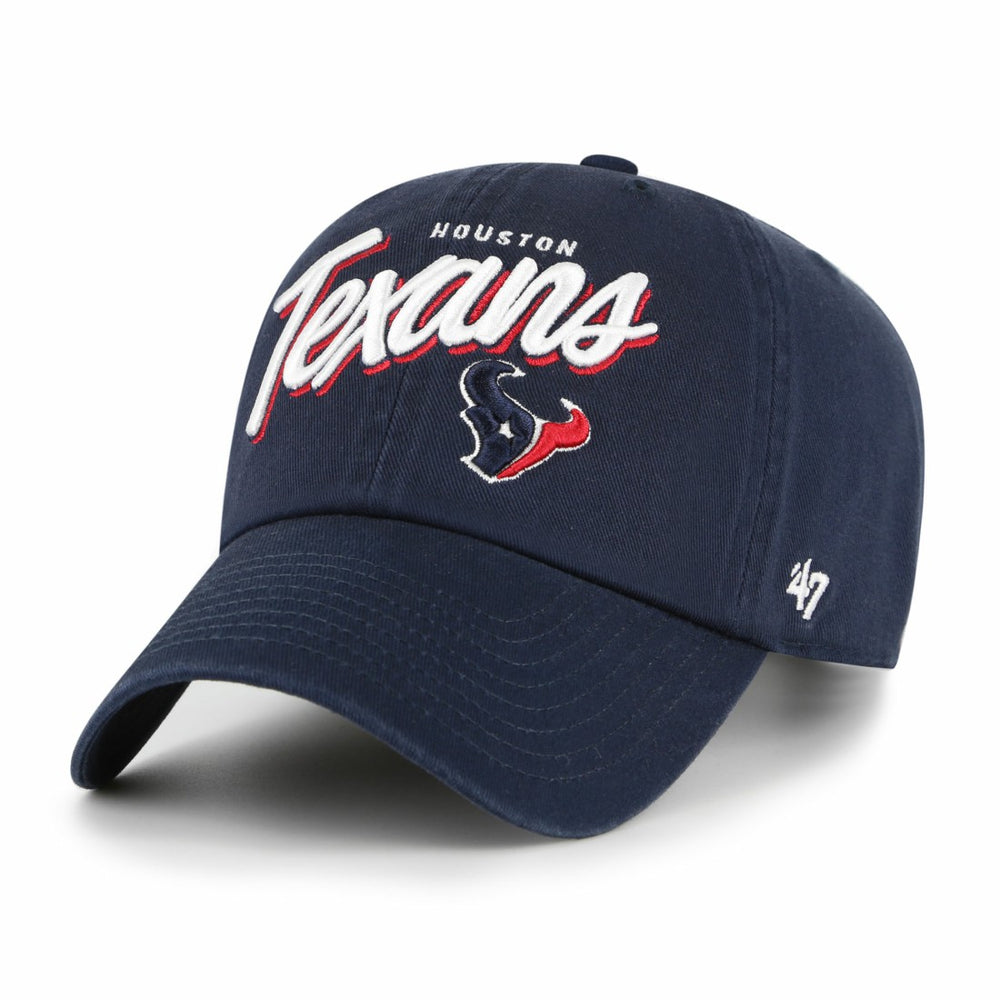 Houston Texans '47 Women's Ariana Clean Up Adjustable Hat - Navy - 47 brand
