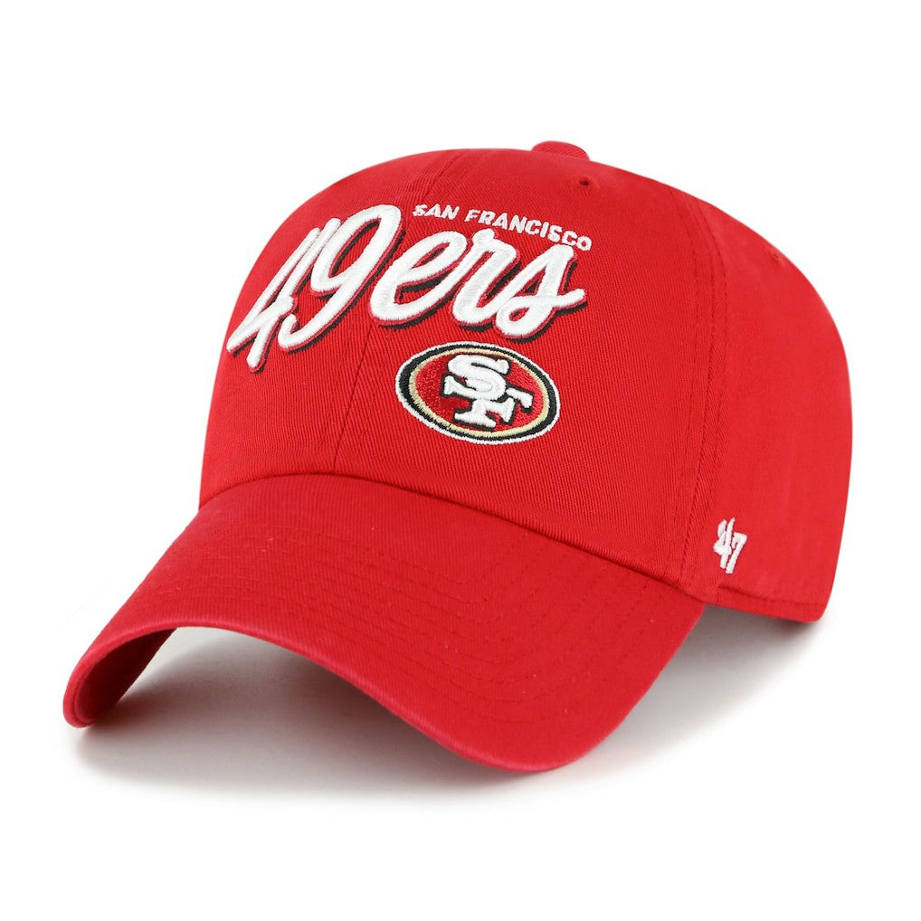 San Francisco 49ers '47 Women's Ariana Clean Up Adjustable Hat - Scarlet - 47 brand