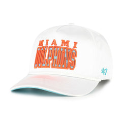 Miami Dolphins '47 Women's Outspoken Hitch Adjustable Hat - White - 47 brand