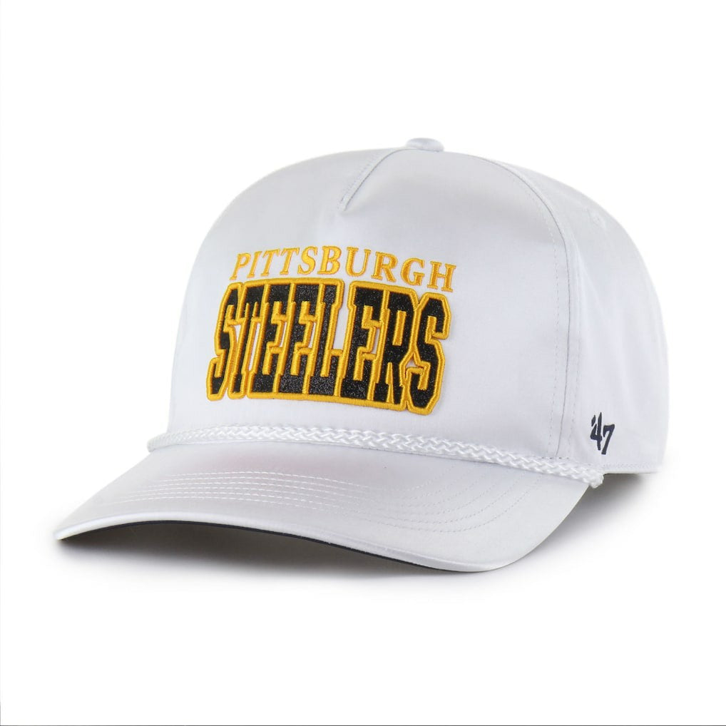Pittsburgh Steelers '47 Women's Outspoken Hitch Adjustable Hat - White - 47 brand