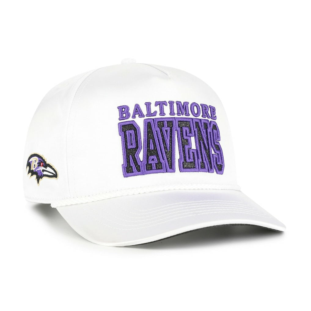 Baltimore Ravens '47 Women's Outspoken Hitch Adjustable Hat - White - 47 brand
