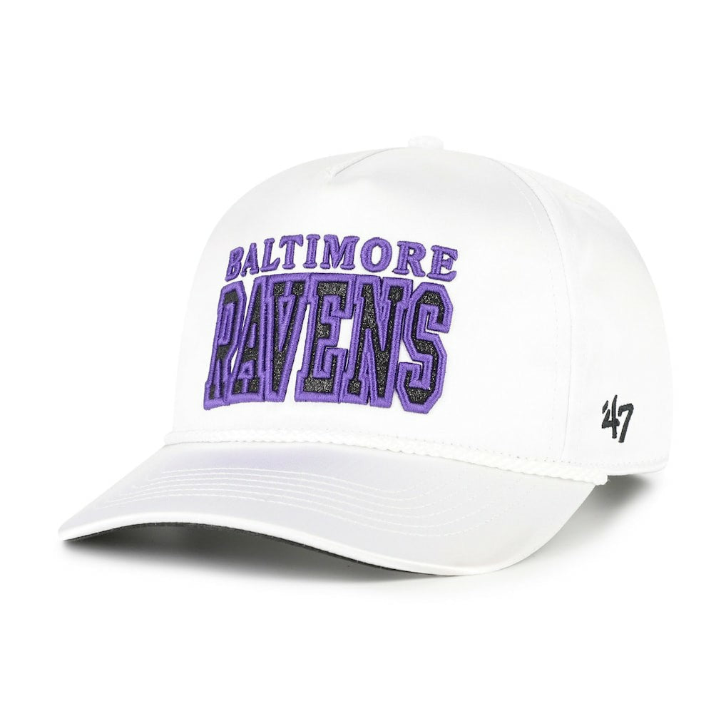 Baltimore Ravens '47 Women's Outspoken Hitch Adjustable Hat - White - 47 brand