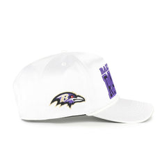 Baltimore Ravens '47 Women's Outspoken Hitch Adjustable Hat - White - 47 brand